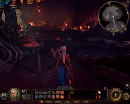 Baldur's Gate 3 sur GTX 1650, 51 images par seconde en 1280x1024