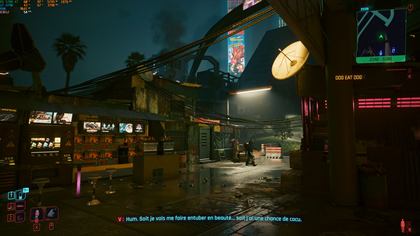 Cyberpunk 2077 sur RX 5700 XT, 54 images par seconde en 1440p