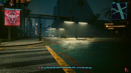Cyberpunk 2077 sur GTX 1070 Ti, 60 images par seconde en 1080p