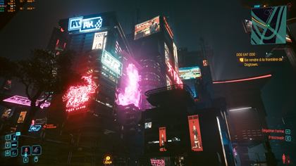 Cyberpunk 2077 sur RTX 2070 Super, 58 images par seconde en 1440p
