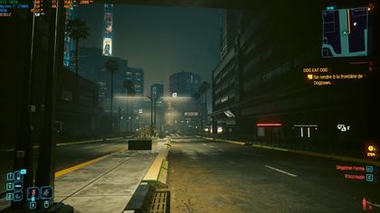 Cyberpunk 2077 sur GTX 1070, 60 images par seconde en 1080p