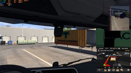 Euro Truck Simulator 2 sur GTX 1050, 48 images par seconde en 1080p