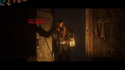 Red Dead Redemption 2 sur GTX 1060, 59 images par seconde en 1080p