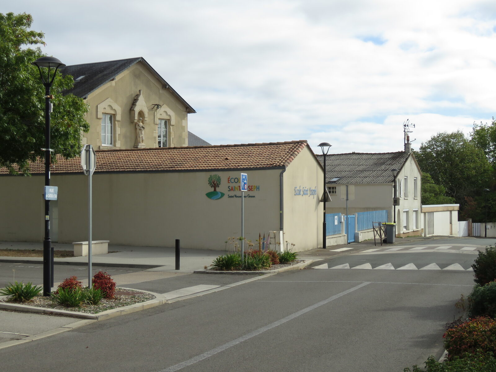 L'école Saint-Joseph, dans le bourg de Saint-Vincent-sur-Graon