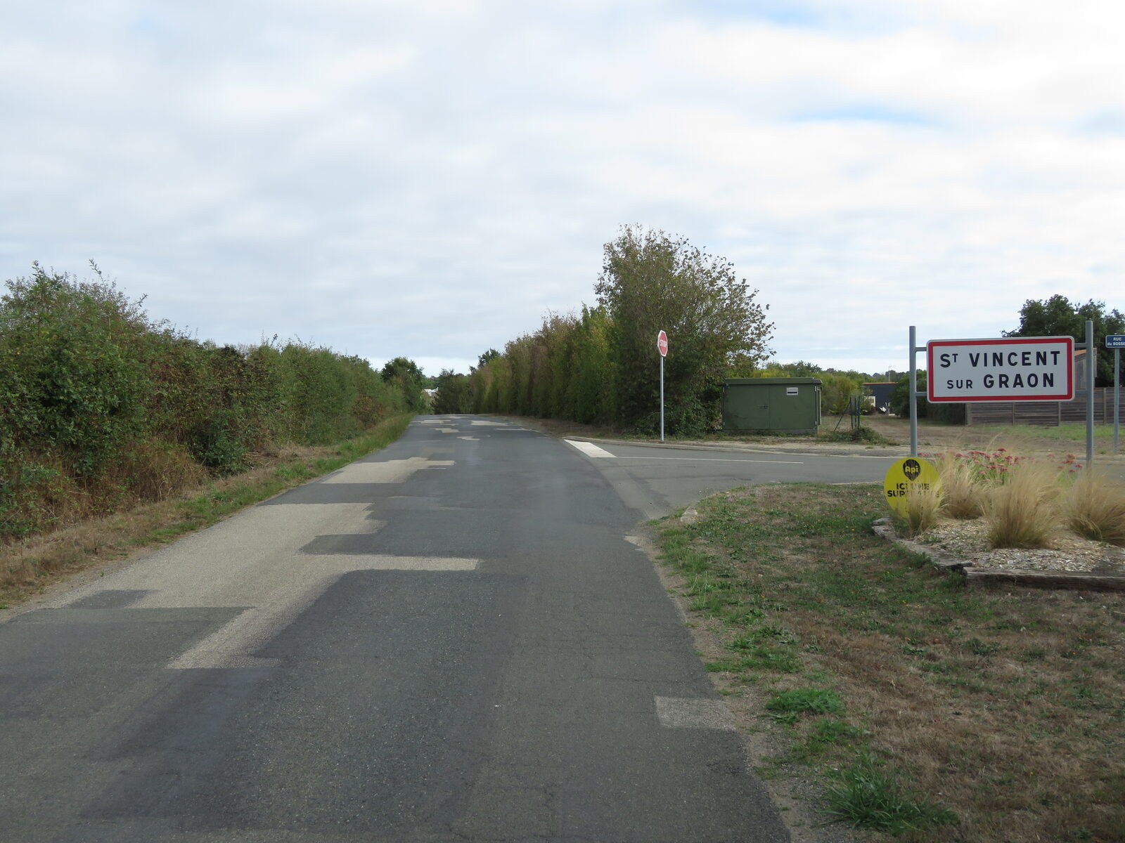 L'entrée de Saint-Vincent-sur-Graon, rue des Forges